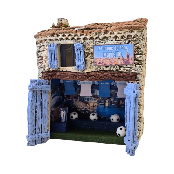 La Boutique de foot de marseille pour vos santons de Provence et votre Décor de Crèche 