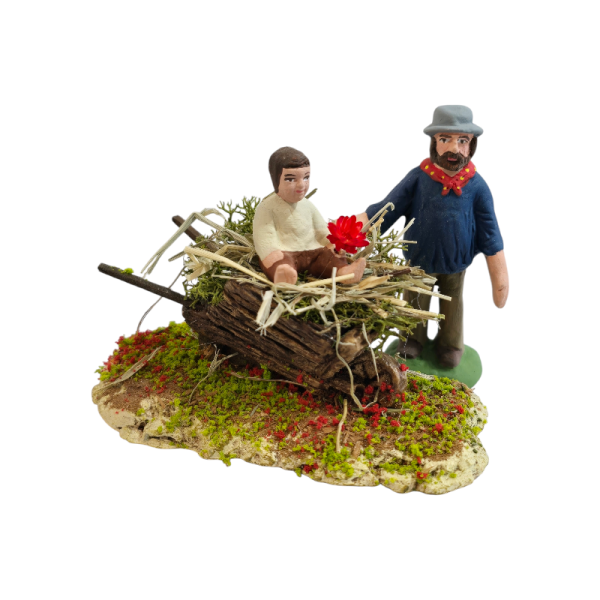 Découvrez et achetez en ligne nos décors de crèche de noël fabriqué à la main dans notre atelier pour vos Santons de Provence ou figurines en argile 7cm à Marseille