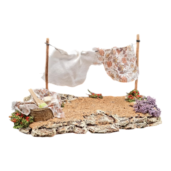Étendage de Provence pour votre Décor de Crèche de Provence 