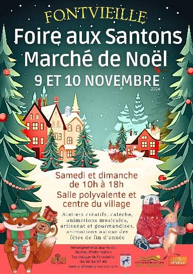 Foire aux Santons de fontvieille pour acheter vos santons de provence et décors de crèche 