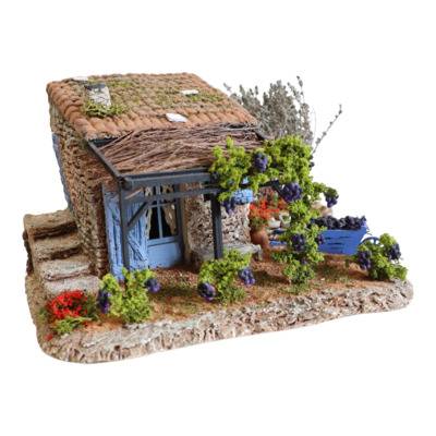 Maisons de village miniatures et accessoires de crèche pour santons de 7 cm