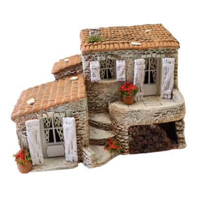 Fontaine et moulin miniatures pour une crèche provençale réaliste