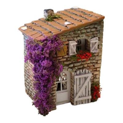 Moulin et ruelles miniatures pour décor de crèche provençale à Aix-en-Provence