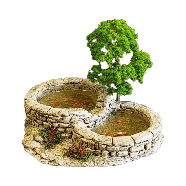 Santons de 7 cm et décors miniatures pour une crèche de Noël réaliste