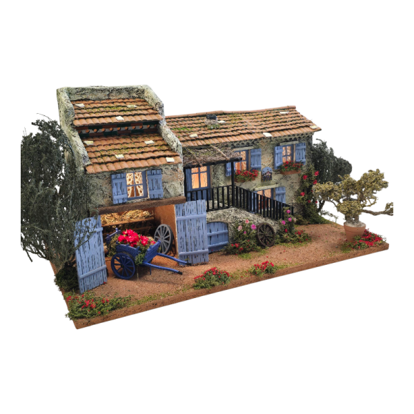 Maisons fleuries, bars provençaux et accessoires miniatures : la Provence s’invite dans votre crèche.