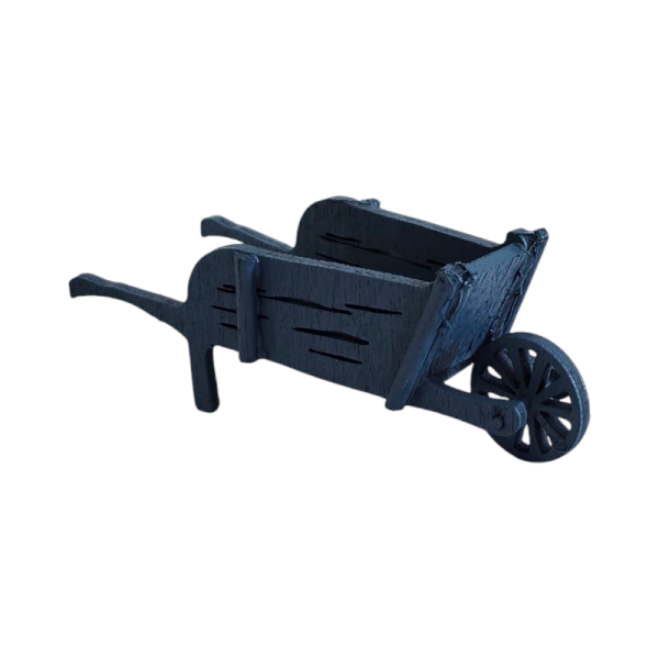 Découvrez et achetez en ligne nos charrettes, brouettes et roulottes en bois fabnriqués à la main dans notre atelier à Aubagne pour agrémenter votre décor de crèche de noël à l'echelles des santons de Provence 7cm à Aubagne