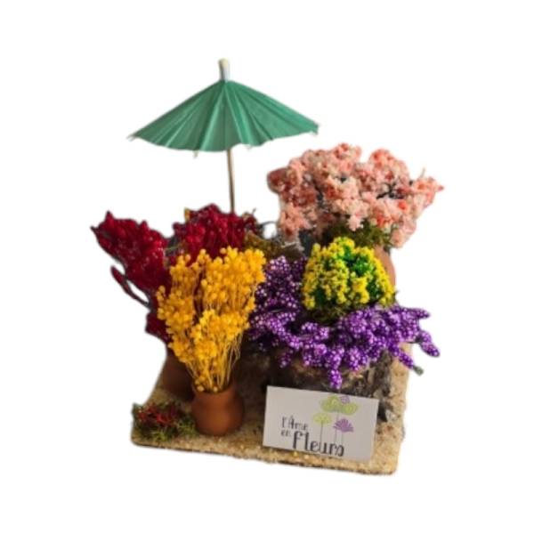 décors de crèche de Provence fabriqués par l'atelier de Fanny