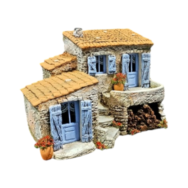 Décors de crèche de Provence fabriqués par l'atelier de Fanny à Aubagne en Provence