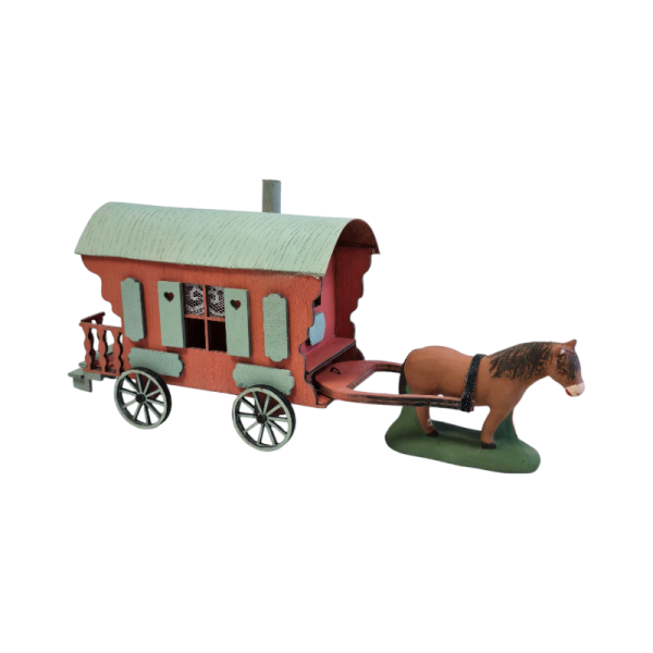 Maisons provençales et accessoires pour crèche de Noël fabriqués à la main