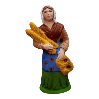 Collection de santons de Provence artisanaux et décors traditionnels provençaux